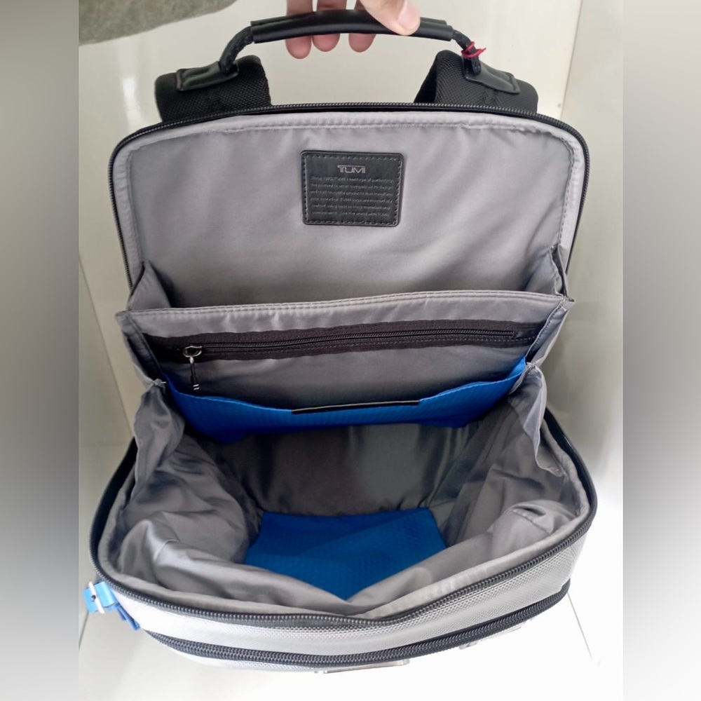 NWT TUMI Parrish Backpack Dark Gray Blue - Picture 5 of 6